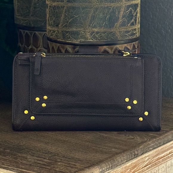 **NEW** JEROME DREYFUSS "PAUL'" WALLET (CHOCOLATE BROWN) - Picture 2 of 6